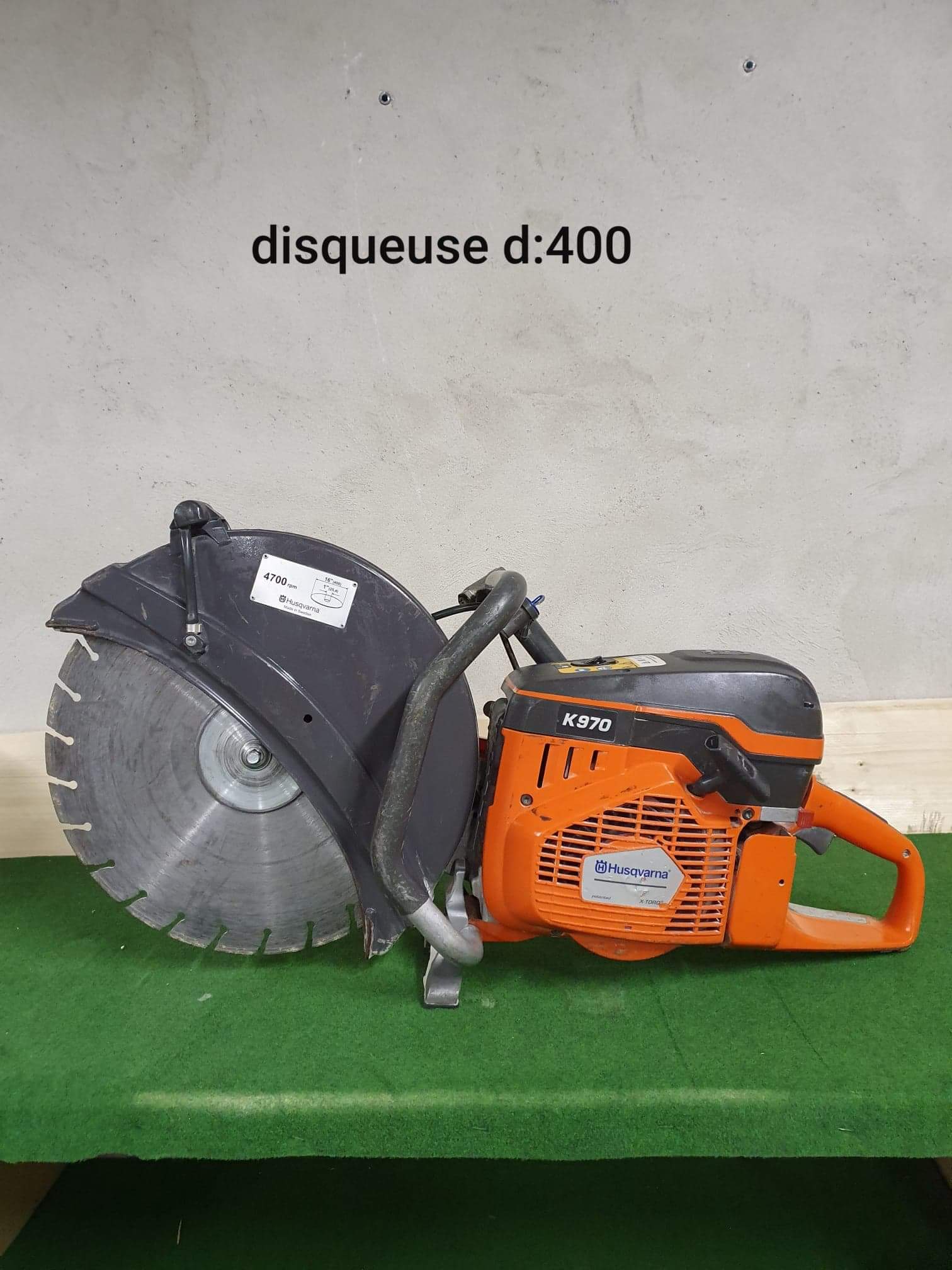 DISQUEUSE HUSQVARNA K970 - 400 DIAM